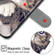 iPhone XR Voltage Colored Drawing Magnetic Clasp Horizontal Flip PU Leather Case with Holder & Card Slots - C02 Fork Hand White Claw Cat