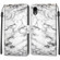 iPhone XR Voltage Colored Drawing Magnetic Clasp Horizontal Flip PU Leather Case with Holder & Card Slots - C01 White Marble