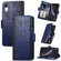 iPhone XR Grid Leather Flip Phone Case - Blue
