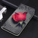 iPhone XR Voltage Colored Drawing Magnetic Clasp Horizontal Flip PU Leather Case with Holder & Card Slots - C14 Black Water Drop Rose