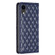 iPhone XR Diamond Lattice Magnetic Leather Flip Phone Case - Blue