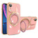 iPhone XR Multifunction Electroplating MagSafe Holder Phone Case - Pink