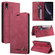 iPhone XR Skin Feel Anti-theft Brush Horizontal Flip Leather Case with Holder & Card Slots & Wallet - Wine Red