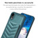 iPhone XR BF26 Wave Pattern Card Bag Holder Phone Case - Green