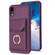 iPhone XR BF29 Organ Card Bag Ring Holder Phone Case - Dark Purple