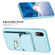 iPhone XR BF29 Organ Card Bag Ring Holder Phone Case - Blue