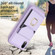 iPhone XR BF29 Organ Card Bag Ring Holder Phone Case - Purple