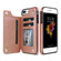 iPhone XS Max Retro PU Leather Case Multi Card Holders Phone Cases  - Rose Gold