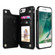 iPhone XS Max Retro PU Leather Case Multi Card Holders Phone Cases  - Black