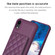 iPhone XR BF25 Square Plaid Card Bag Holder Phone Case - Dark Purple