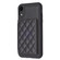 iPhone XR BF25 Square Plaid Card Bag Holder Phone Case - Black