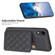 iPhone XR BF25 Square Plaid Card Bag Holder Phone Case - Black