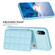 iPhone XR Grid Card Slot Holder Phone Case - Blue