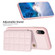 iPhone XR Grid Card Slot Holder Phone Case - Pink