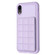 iPhone XR Grid Card Slot Holder Phone Case - Light Purple