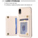 iPhone XR Grid Card Slot Holder Phone Case - Beige