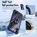 iPhone XR TPU + PC Lens Protection Phone Case with Ring Holder - Blue
