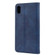 iPhone XR Skin Feel Splicing Leather Phone Case - Blue