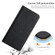 iPhone XR Diamond Pattern Splicing Skin Feel Magnetic Horizontal Flip Leather Case with Card Slots & Holder & Wallet - Black