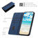 iPhone XR Diamond Pattern Splicing Skin Feel Magnetic Horizontal Flip Leather Case with Card Slots & Holder & Wallet - Blue