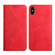 iPhone XR Diamond Pattern Splicing Skin Feel Magnetic Horizontal Flip Leather Case with Card Slots & Holder & Wallet - Red