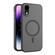 iPhone XR MagSafe Frosted Translucent Mist Phone Case - Black