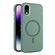 iPhone XR MagSafe Frosted Translucent Mist Phone Case - Green