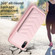 iPhone XR BF26 Wave Pattern Card Bag Holder Phone Case - Pink