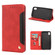 iPhone XR Skin Feel Splicing Leather Phone Case - Red
