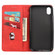 iPhone XR Skin Feel Splicing Leather Phone Case - Red