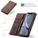 iPhone XR CaseMe-013 Multifunctional Retro Frosted Horizontal Flip Leather Case with Card Slot & Holder & Wallet - Coffee