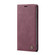 iPhone XR CaseMe-013 Multifunctional Retro Frosted Horizontal Flip Leather Case with Card Slot & Holder & Wallet - Wine Red