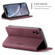 iPhone XR CaseMe-013 Multifunctional Retro Frosted Horizontal Flip Leather Case with Card Slot & Holder & Wallet - Wine Red