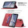 iPhone XR Magnetic RFID Blocking Anti-Theft Leather Case with Holder & Card Slots & Wallet - Red