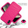 iPhone XR Wave Pattern 3 in 1 Silicone+PC Shockproof Protective Case - Hot Pink