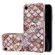 iPhone XR Electroplating Pattern IMD TPU Shockproof Case with Rhinestone Ring Holder - Pink Scales