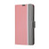 iPhone XR Twill Texture Side Button Leather Phone Case - Pink