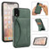 iPhone XR Ultra-thin Shockproof Protective Case with Holder & Metal Magnetic Function  - Green