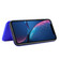 iPhone XR Carbon Fiber Texture Horizontal Flip TPU + PC + PU Leather Case with Card Slot - Blue