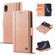 iPhone XR LC.IMEEKE Magnetic Buckle PU + TPU Horizontal Flip Leather Case with Holder & Card Slots & Wallet - Rose Gold