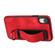 iPhone XR Wristband Holder Leather Back Phone Case - Red