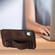 iPhone XR Wristband Holder Leather Back Phone Case - Coffee