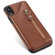 iPhone XR Solid Color Double Buckle Zipper Shockproof Protective Case - Brown