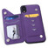 iPhone XR Solid Color Double Buckle Zipper Shockproof Protective Case - Purple