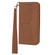 iPhone XR Woven Texture Stitching Magnetic Horizontal Flip PU Leather Case with Holder & Card Slots & Wallet & Lanyard - Brown