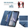 iPhone XR Magnetic Clasp RFID Blocking Anti-Theft Leather Case with Holder & Card Slots & Wallet - Blue