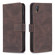 iPhone XR Magnetic Clasp RFID Blocking Anti-Theft Leather Case with Holder & Card Slots & Wallet - Brown