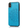 iPhone XR Double Buckle Mandala Pattern PU+TPU Protective Case with Card Slots & Holder & Photo Frame - Blue