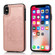 iPhone XR Double Buckle Mandala Pattern PU+TPU Protective Case with Card Slots & Holder & Photo Frame - Rose Gold