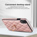 iPhone XR Rhombic PU Leather Phone Case with Ring Holder - Rose Gold